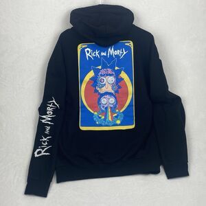 Rick And Morty Swim Graphic Sweater Adult Large Black Hoodie Sweatshirt